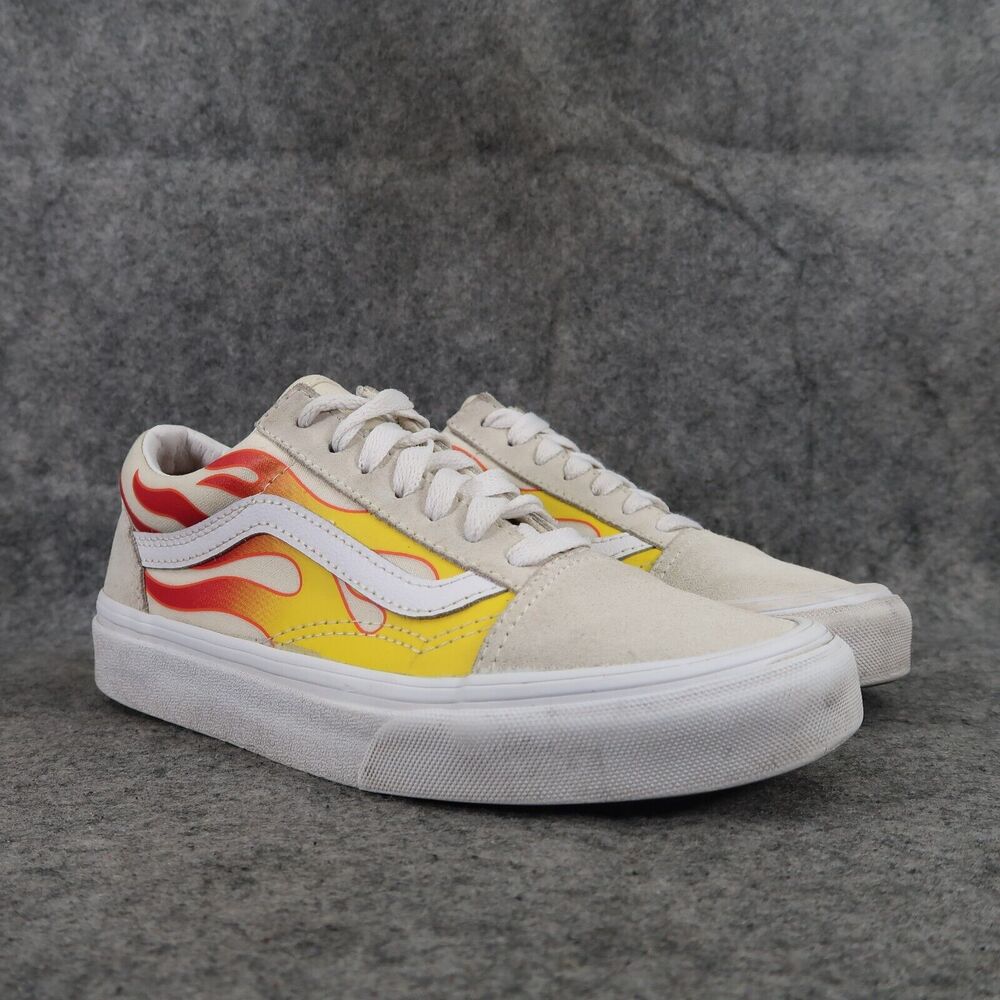 Vans Shoes Womens 5.5 Sneakers Old Skool Flames Skate Casual Street Style Active